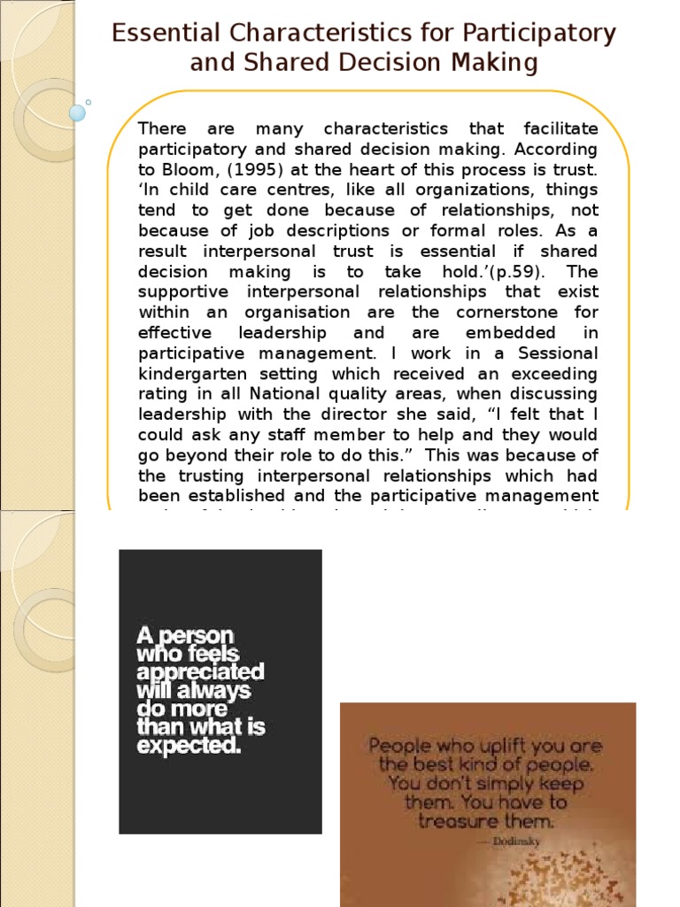 Essential Traits for Participative Learning | PDF | Interpersonal ...
