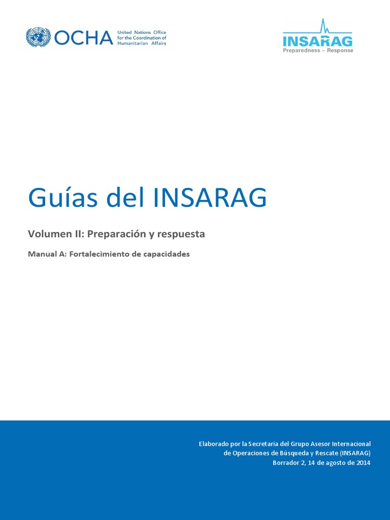 Guías INSARAG para Rescate Urbano | PDF | Naciones Unidas | Relaciones ...