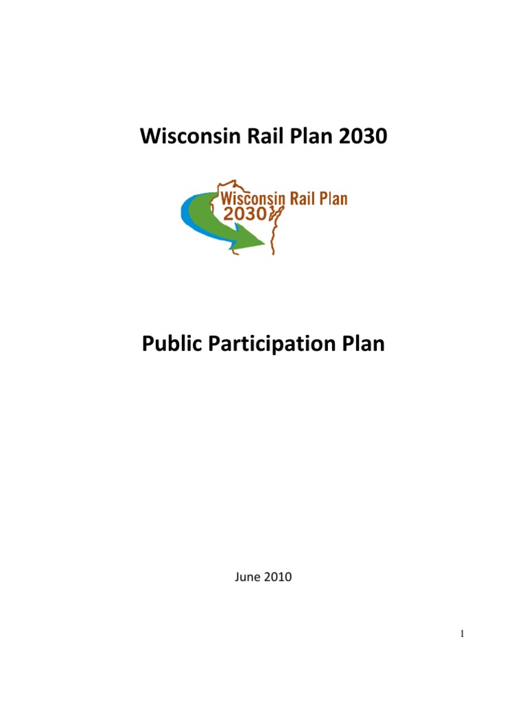 Wisconsin Rail Plan 2030 Overview | PDF | Rail Transport | Government