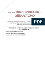 Método Hipotético-Deductivo