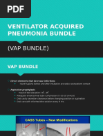 Ventilator Acquired Pneumonia Bundle