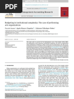 Budgeting in Institutional Complexity- The Case of Performing Arts Organizations