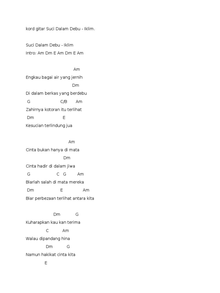 Kord Gitar Suci Dalam Debu Pdf