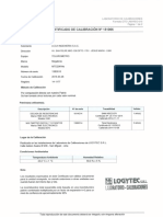Certificado de Calibracion - Telurometro - 2015
