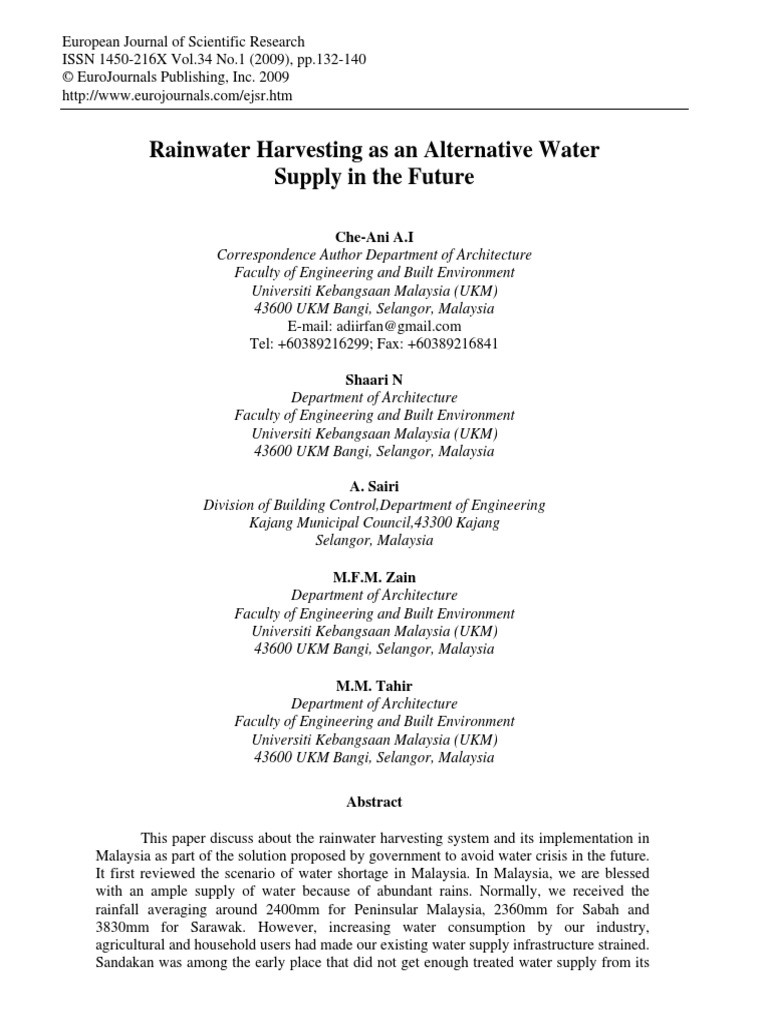 Rain water harvesting essay 200 words image