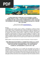 o Processo de Comunicação Interna Como Ferramenta Para a Gestão Do Conhecimento e Construção de Vantagem Competitiva - 00