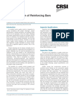 CRSI - Field Inspection of Reinforcing Bars