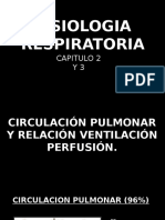 Circulación Pulmonar y Relación Ventilación Perfusión