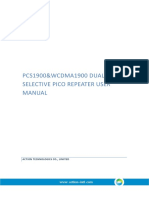 User Manual For PCS1900&WCDMA1900 Dual Band Selective Pico Repeater