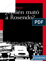 Quien Mato A Rosendo - Rodolfo Walsh