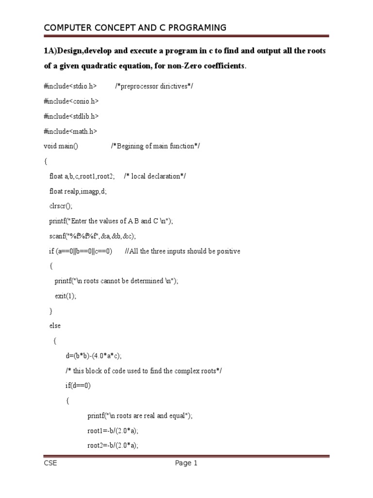 CCP Lab Manual | PDF | Integer (Computer Science) | C (Programming ...