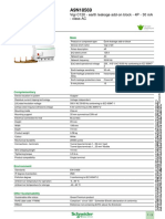 Product Datasheet: Vigi C120 - Earth Leakage Add-On Block - 4P - 30 Ma - Class AC