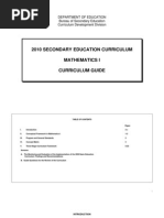 Download Math-I Secondary Education Curriculum 2010 by Hari Ng Sablay SN32920431 doc pdf