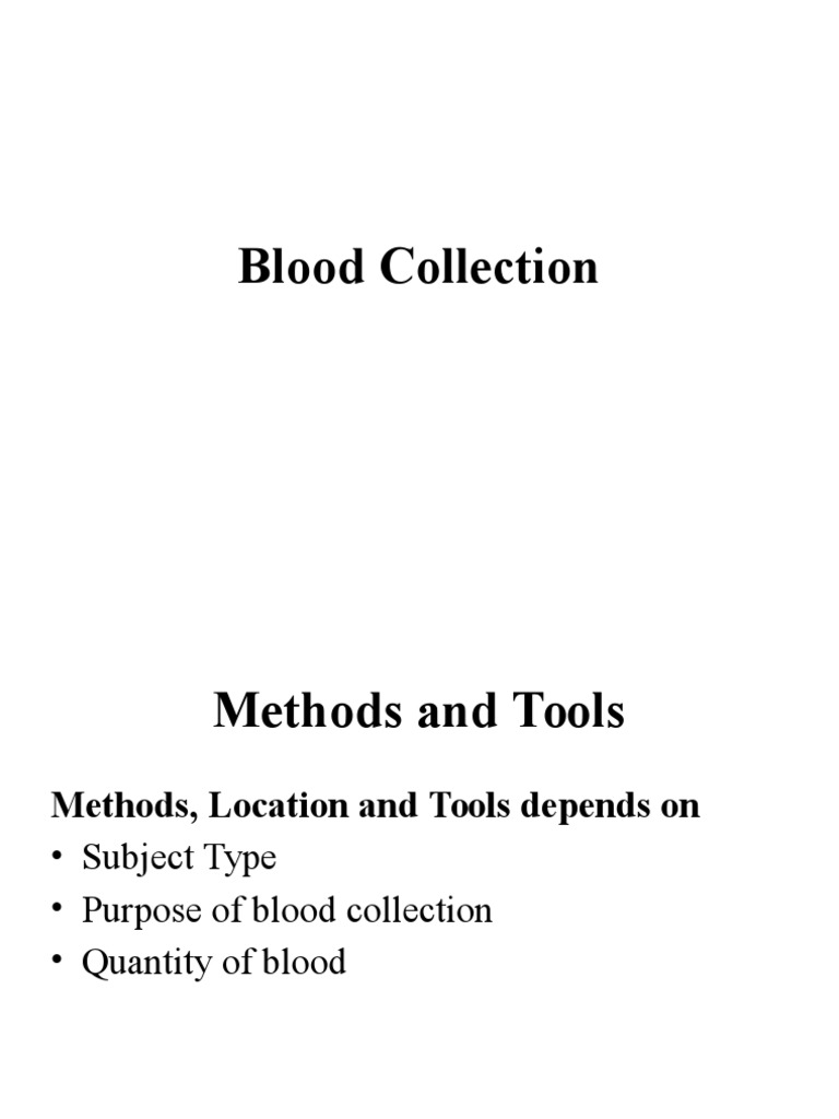 Blood Collection PDF