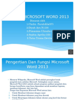 Materi Microsoft Word 2013