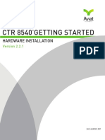 CTR 8540 Getting Started Guide HW Installation 2 2 1 July 2014