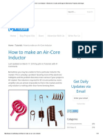 How to Make an Air-Core Inductor – Electronic Circuits and Diagram-Electronics Projects and Design