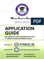 WSA2016 Application Guide