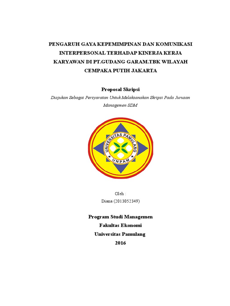 Proposal Skripsi Diana Pdf