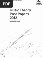 ABRSM Grade 3 Music Theory Practice | PDF | Art