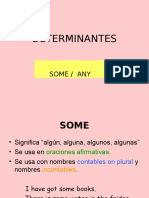 Determinantes: Some / Any
