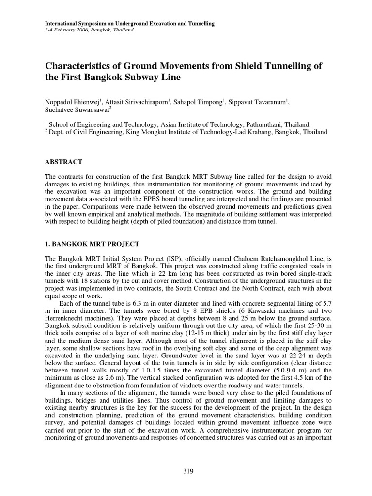 T 20phienwej PDF | PDF | Deep Foundation | Tunnel