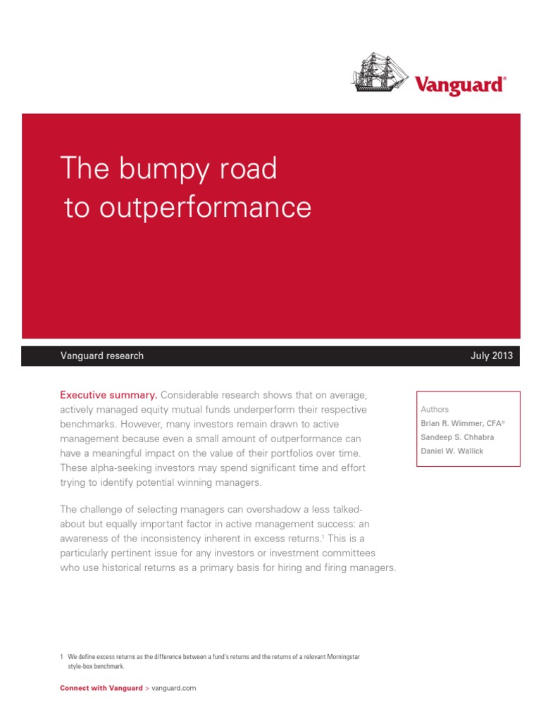 7.5.2013 The Bumpy Road To Outperformance | PDF | Active Management ...