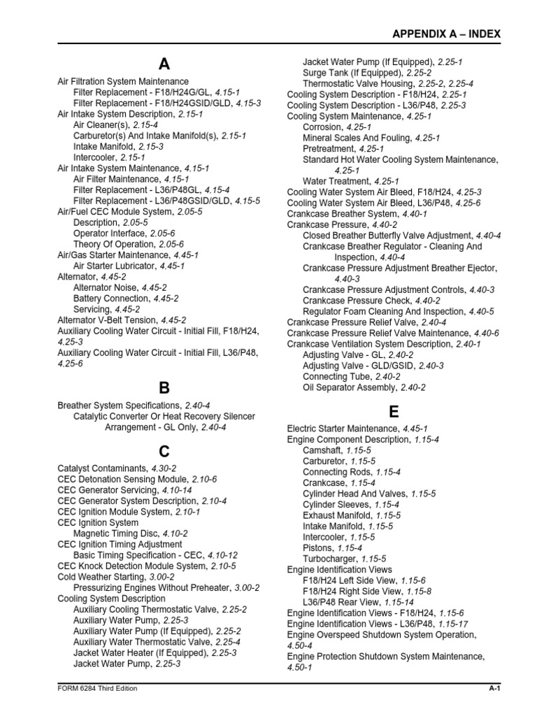 Appendix A - Index: FORM 6284 Third Edition A-1 | PDF