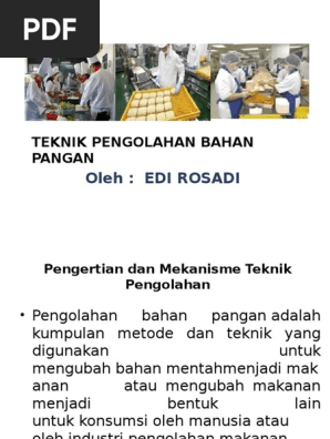 Teknik Pengolahan Bahan Pangan Pptx