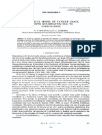 Analytical Model of Fatigue Crack Growth Retardation Due To Overloading