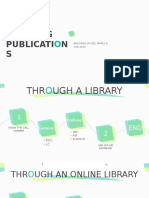 Locating Publications Through a Library and Online Databases