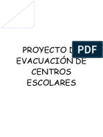 proyecto evacuacion centros escolares