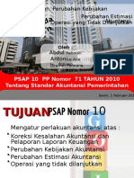 Koreksi Kesalahan, Perubahan Kebijakan Akuntansi, Perubahan Estimasi Akuntansi, Dan Operasi Yang Tidak Dilanjutkan