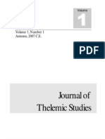Journal of Thelemic StudiesV1.1