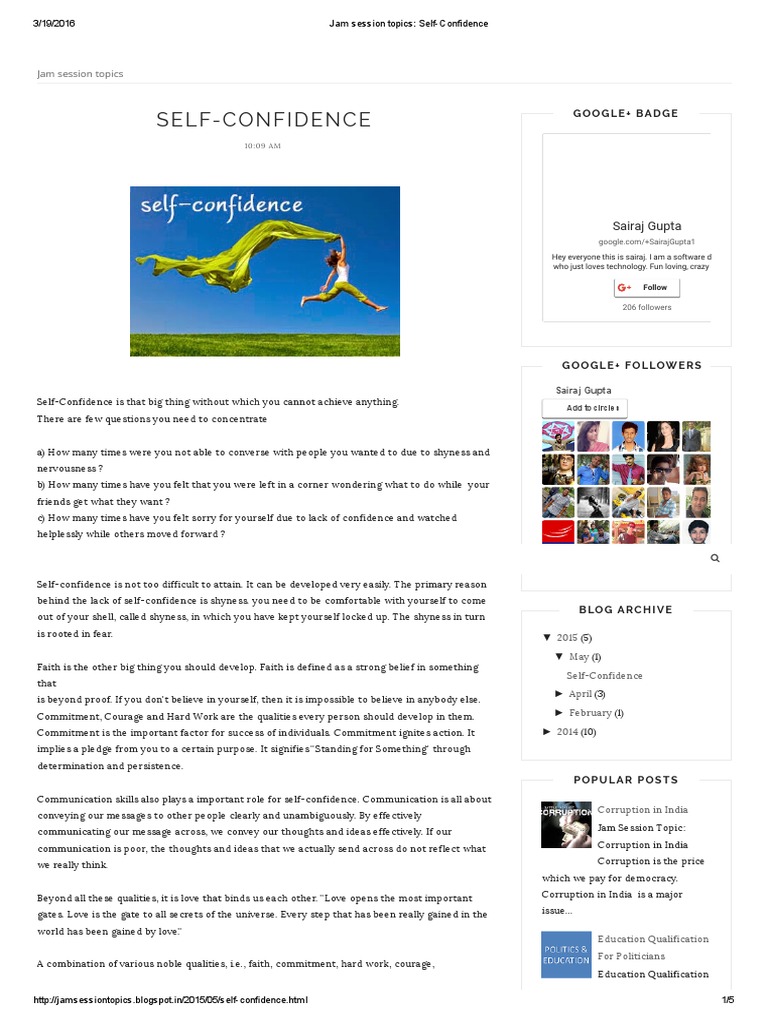 Jam Session Topics_ SelfConfidence Computing And Information