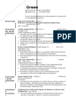 ECS Example Resume BSE