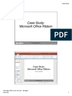 Case Study Microsoft Office Ribbon