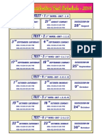 Public Administration Test Schedule - 2016