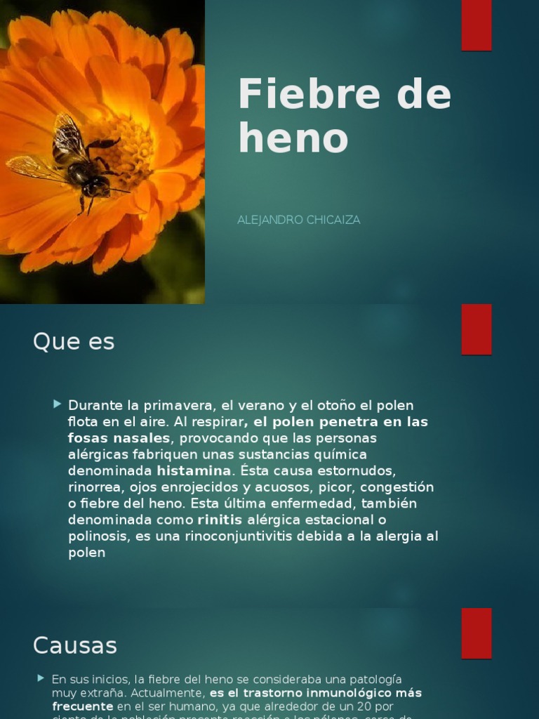 Fiebre de Heno Alergia Especialidades Medicas