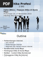 Download P10 Cyber Ethics Tinjauan Etika Di Dunia Maya by Abdul Faqih SN329249002 doc pdf
