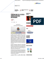 Comunicado de La Fuerza Armada Nacional Bolivariana _ Mppd