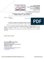 Case No. Cp-36-SA-0000219-2016 Notice of Appeal To Superior Court of Pennsylvania October 28, 2016