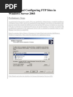 Download Creating and Configuring FTP Sites in Windows Server 2003 by Belajar Ngaji SN32925183 doc pdf