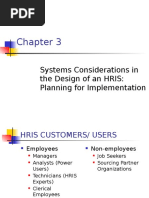 Chap-3 Systems Considerations in The Design of An HRIS-Planning For Implementation