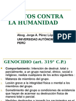 D. Penal - Delitos Contra La Humanidad