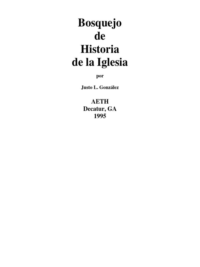 Bosquejos Historia de La Iglesia PDF | PDF | protestantismo | Iglesia ...