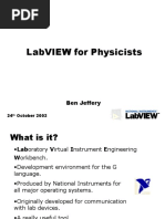 Labview For Physicists: Ben Jeffery