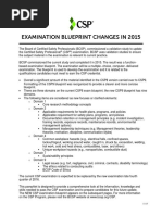 ASP11 Examination Blueprint Updates | PDF | Hazards | Waste
