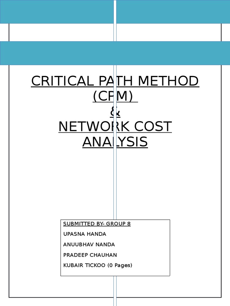 Critical Path Method | PDF | Applied Mathematics | Systems Science