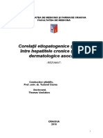 Corelaţii Etiopatogenice Şi Clinice Între Hepatitele Cronice Şi Bolile Dermatologice Asociate
